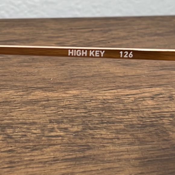 QUAY High Key Two Tone 56mm Aviator Sunglasses Gold/Brown Maroon - Picture 8 of 11